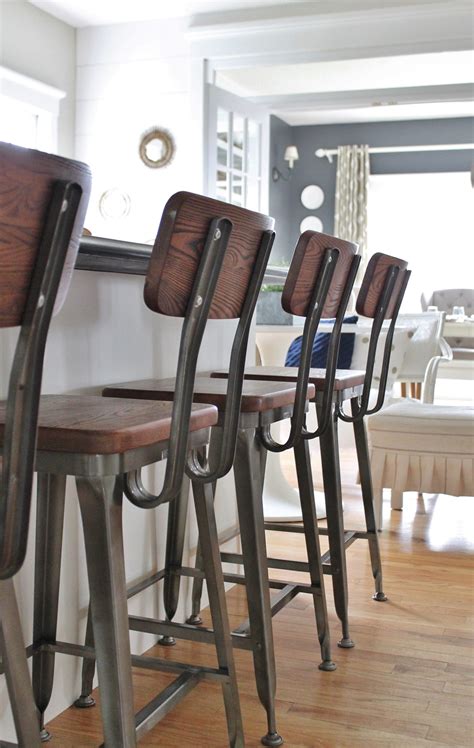 Modern farmhouse bar stools - Jul 23, 2018 · Backless Distressed Stool. $77 at Walmart. If you want a pop of color with your farmhouse decor, these distressed metal bar stools come in multiple shades of blue, red, yellow, and more — all ... 
